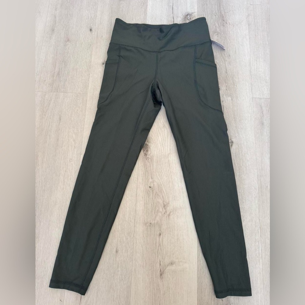 Old Navy Forest Green High-Waist Leggings